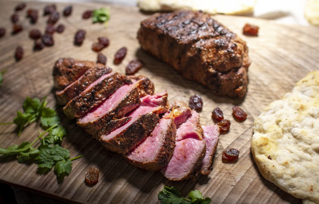 Eversfield Moroccan lamb rump steaks