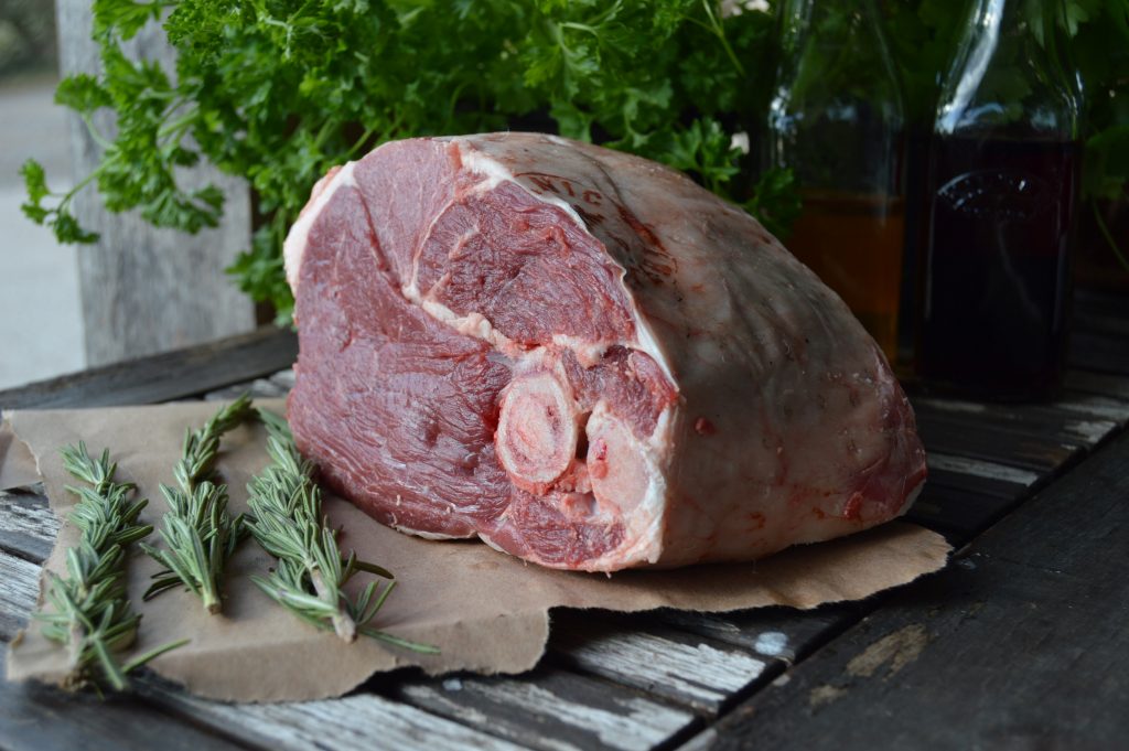 Primal Meat Grass Fed Lamb Half Leg