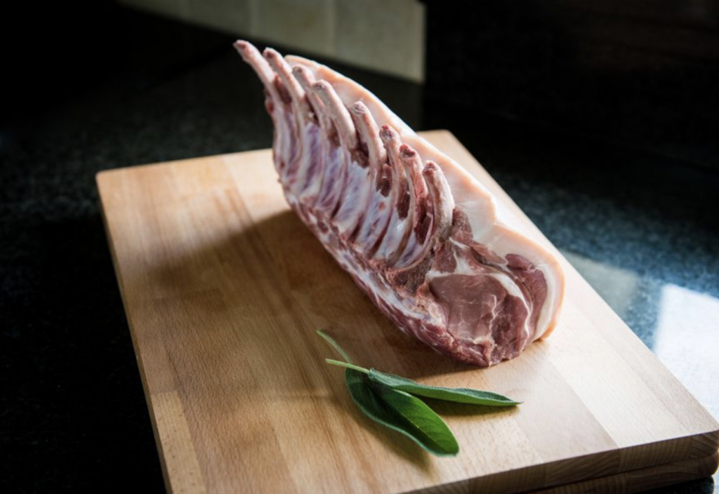 French trimmed rack of pork from Primrose Herd